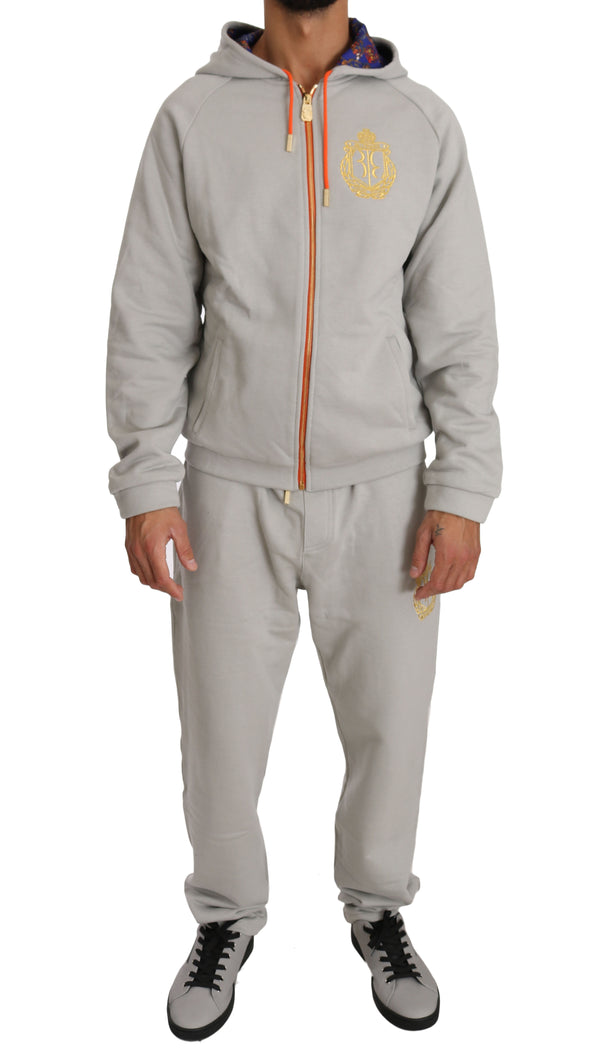 Gray Cotton Sweater Pants Tracksuit