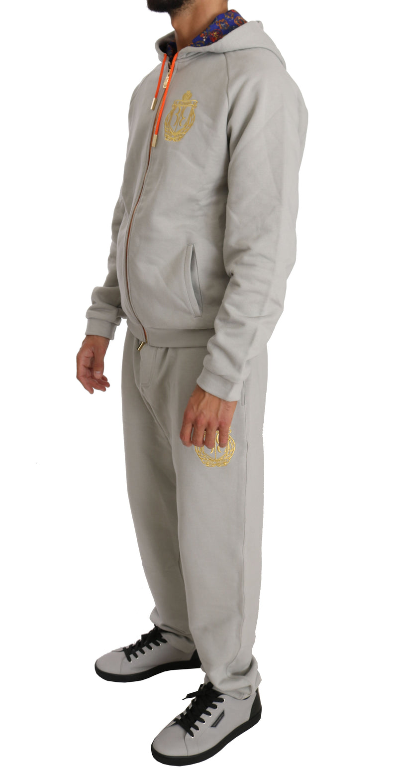 Gray Cotton Sweater Pants Tracksuit