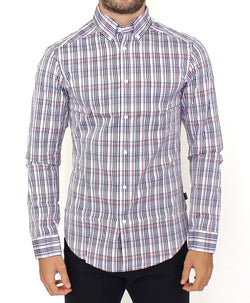 Multicolored checkered cotton shirt