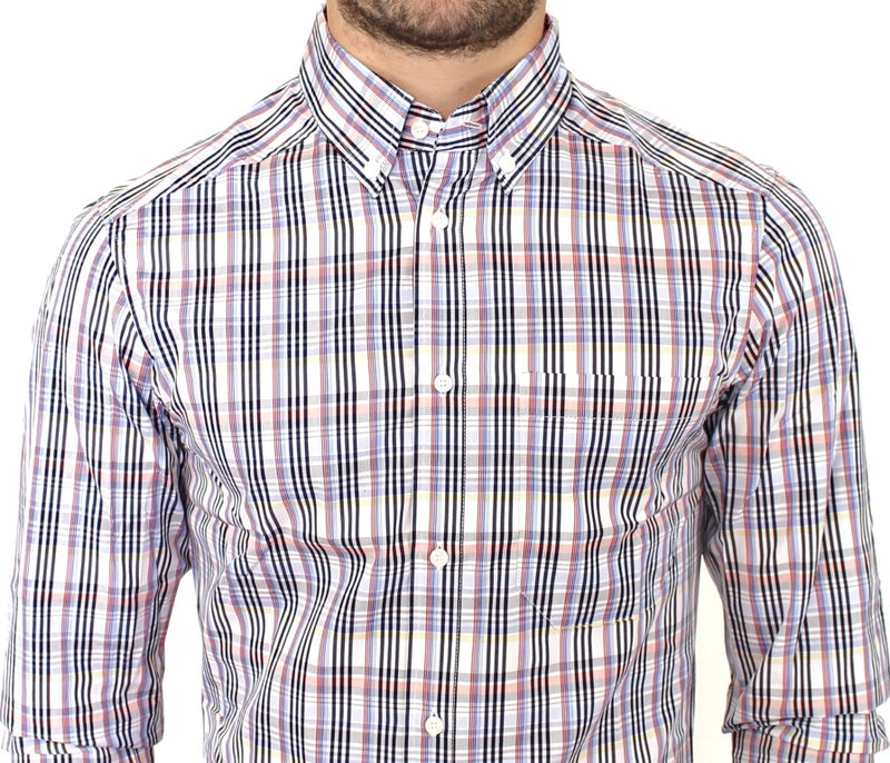 Multicolored checkered cotton shirt