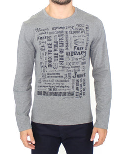 Gray stretch pullover sweater