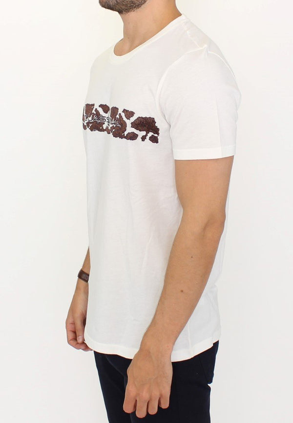 White crewneck cotton t-shirt