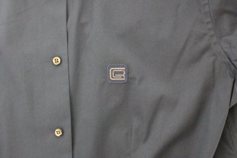 Blue stretch cotton shirt