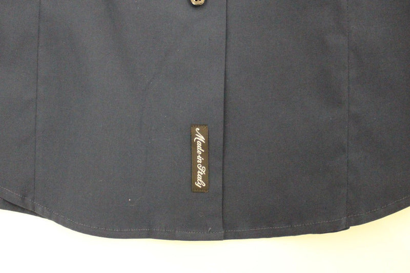 Blue stretch cotton shirt