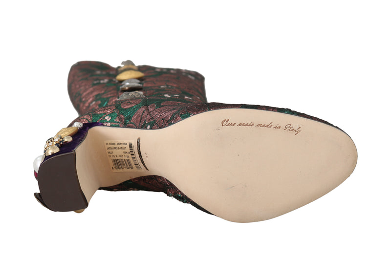 Green Pink Jacquard DG Logo Boots