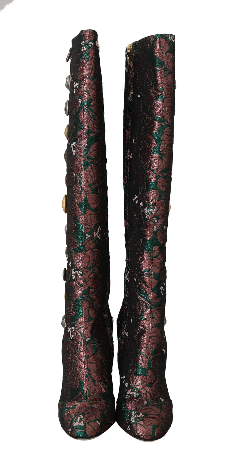 Green Pink Jacquard DG Logo Boots