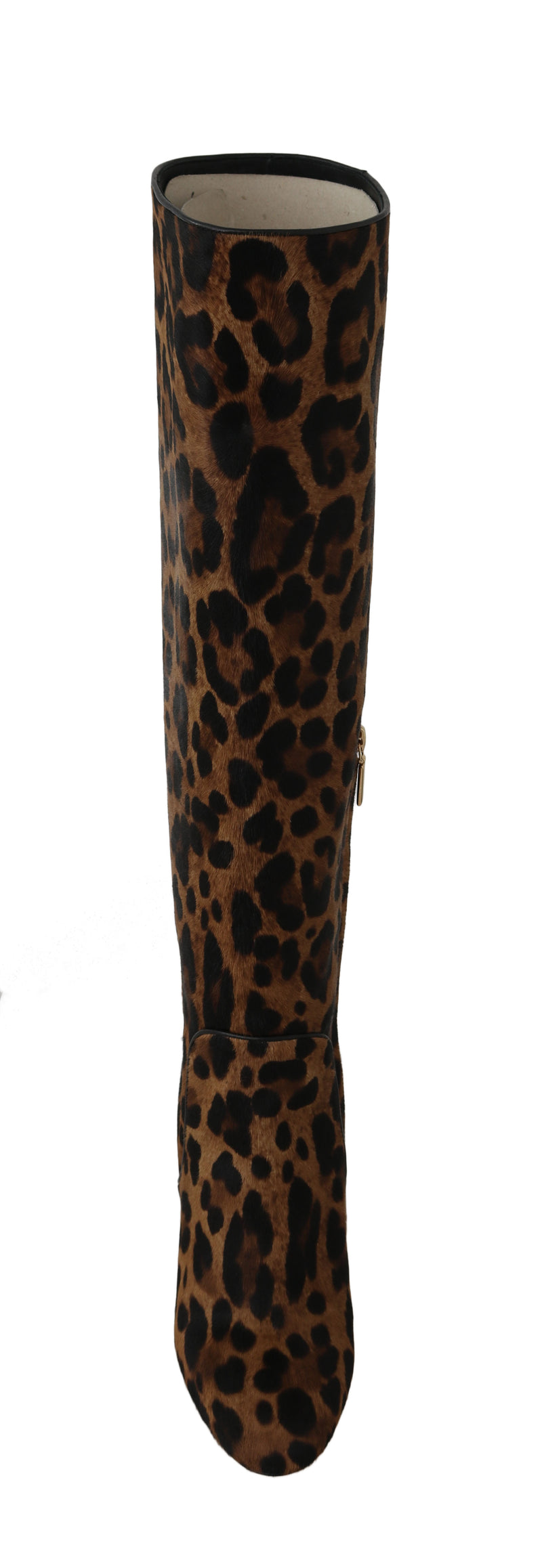Brown Leopard Pony Hair Boots