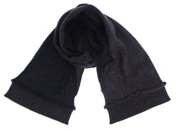 Scarf Men's Gray Wool Knitted Wrap