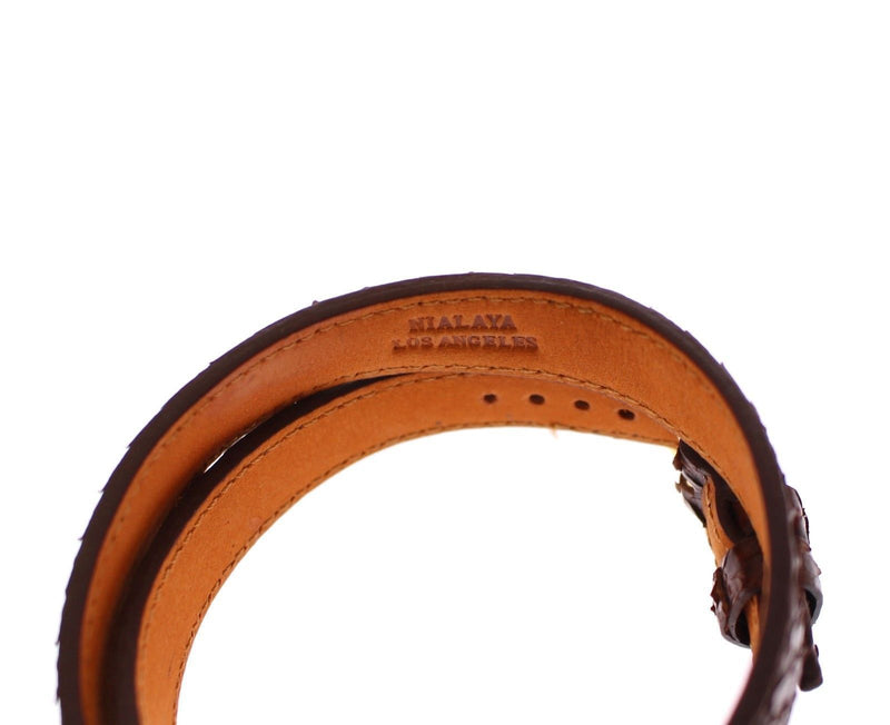 Snakeskin 18 Gold 925 Silver Logo Bracelet