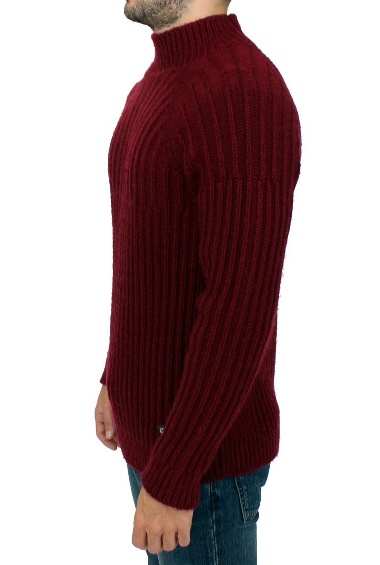Bordeaux wool knitted sweater