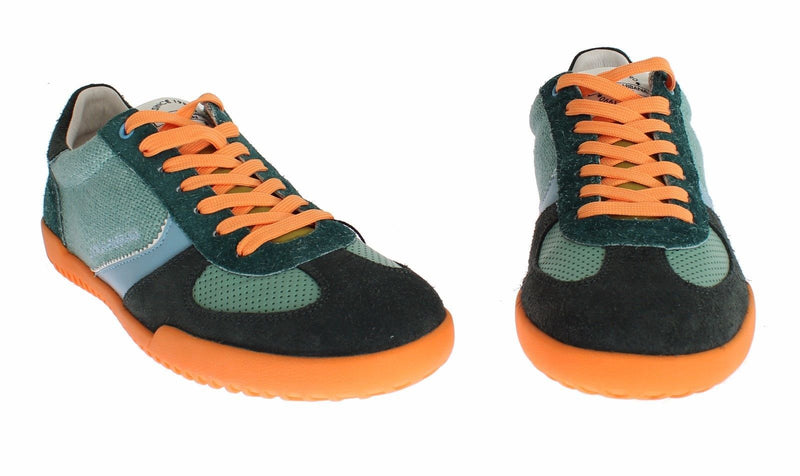 Multicolor Leather Casual Sneakers Shoes