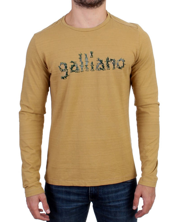 Yellow crewneck long sleeve t-shirt