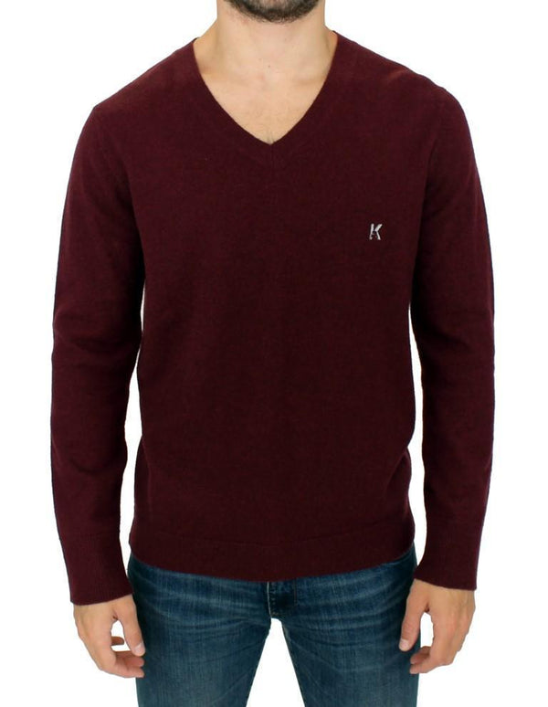 Bordeaux wool pullover sweater