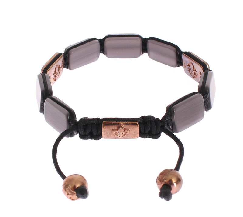 CZ Black Opal 18K Rose Gold 925 Bracelet