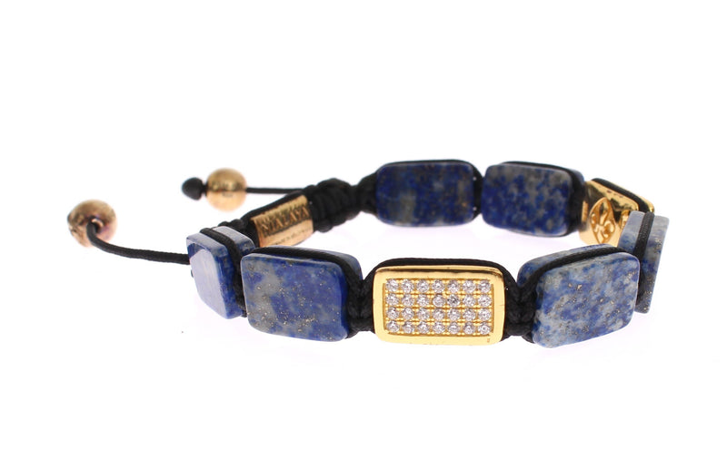 CZ Lapis 18K Gold 925 Bracelet