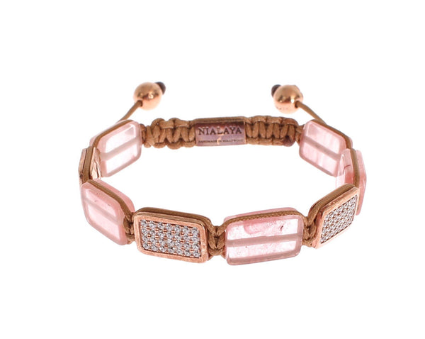 CZ Quartz Rose Gold 925 Bracelet