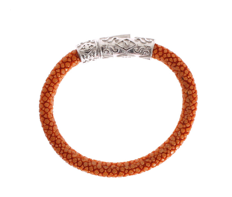 Orange Stingray 925 Bracelet