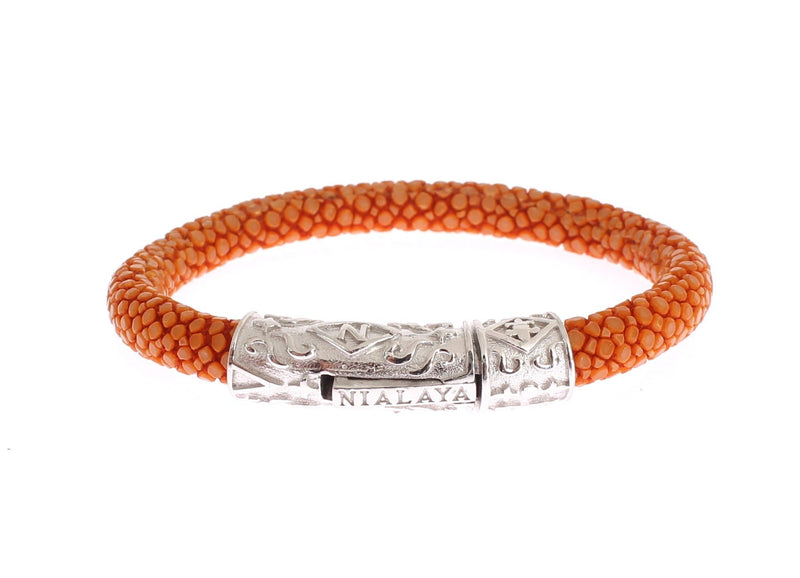 Orange Stingray 925 Bracelet