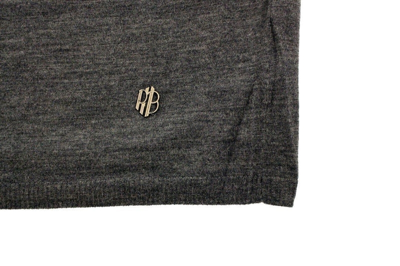 Gray wool crewneck sweater
