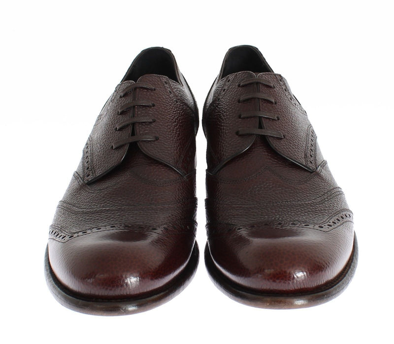 Brown Bordeaux Leather Dress Shoes