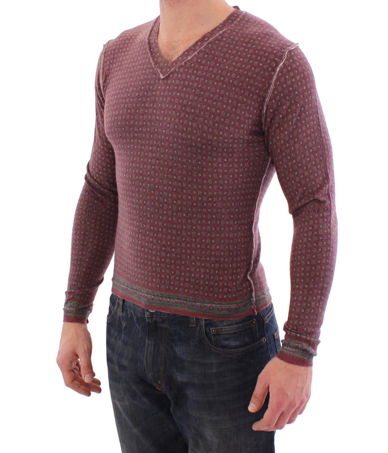 Multicolor Cashmere Sweater Pullover Top