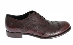 Brown Bordeaux Leather Dress Shoes