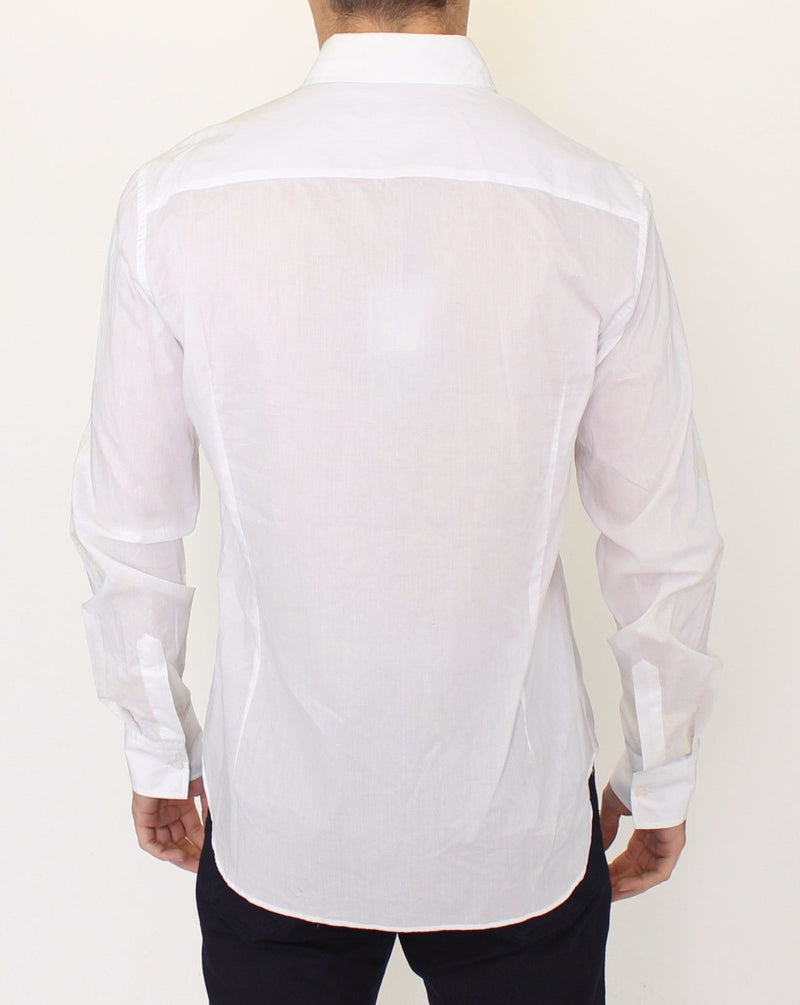 White Cotton Long Sleeve Casual Shirt Top