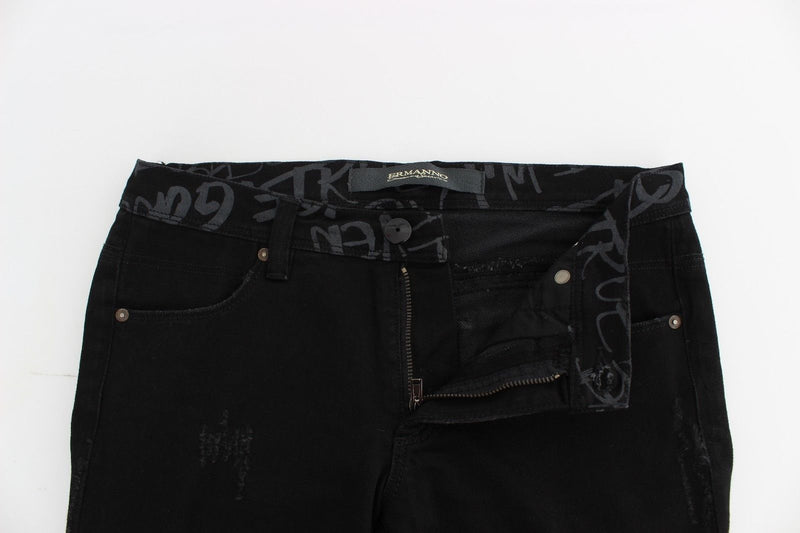 Black Slim Jeans Denim Pants Skinny Stretch