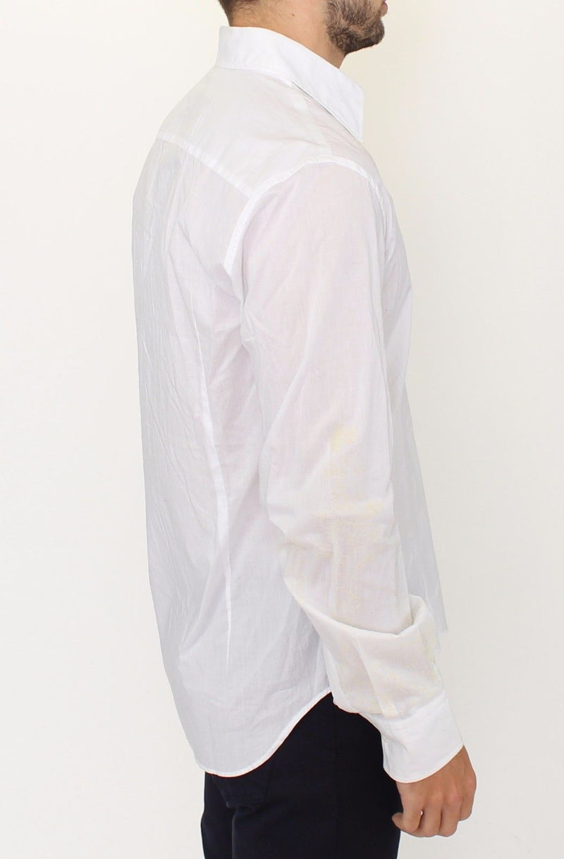 White Cotton Long Sleeve Casual Shirt Top