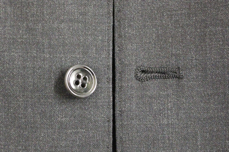 Gray Wool Mens Formal Dress Vest Gilet