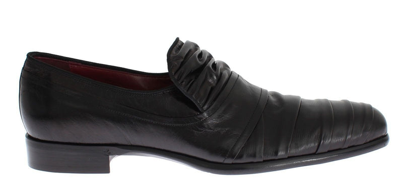 Black Kangaroo Leather Dress Formal Shoes